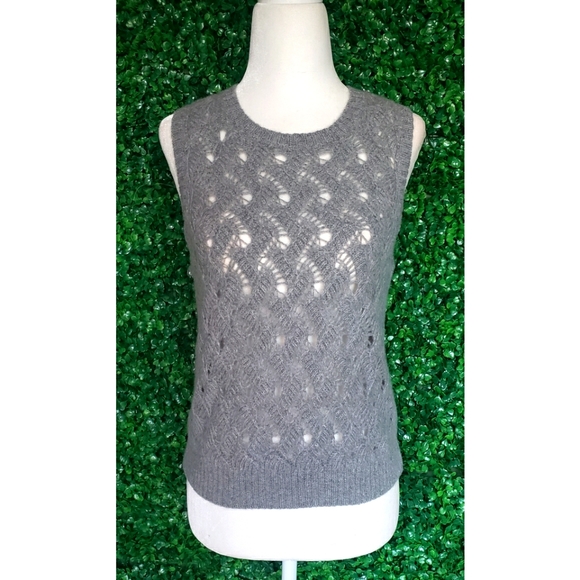 21. J.Crew Cashmere pointelle sweater shell - Picture 6 of 11